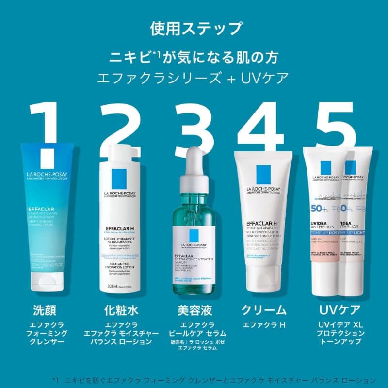 エファクラ フォーミング クレンザー 洗顔料 125mL 泡立つタイプ サリチル酸 保湿成分配合 ラロッシュポゼ 正規品 通販 
