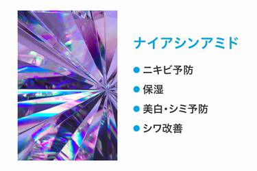 ナイアシンアミド ニキビ予防 保湿 美白・シミ予防 シワ改善