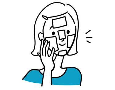 強いかゆみやほてりがあるときは冷やす