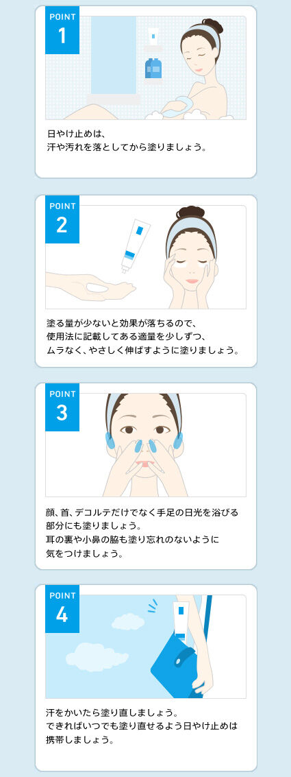 年間を通して降りそそぐ、シミ・シワの原因ロングUVA