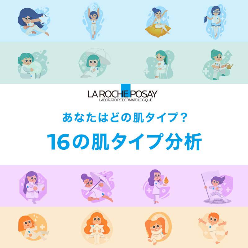 16の肌タイプ分析
