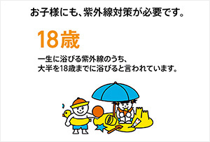 お子様のための紫外線教育