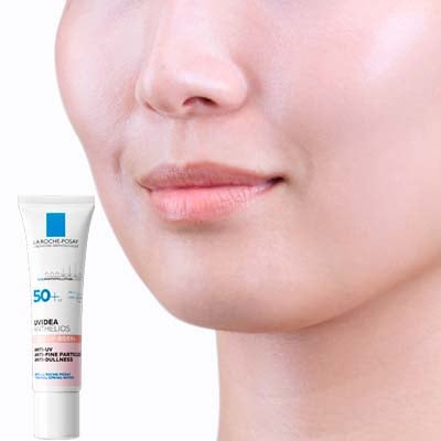 UVイデア XL プロテクショントーンアップ ローズ＋ After画像